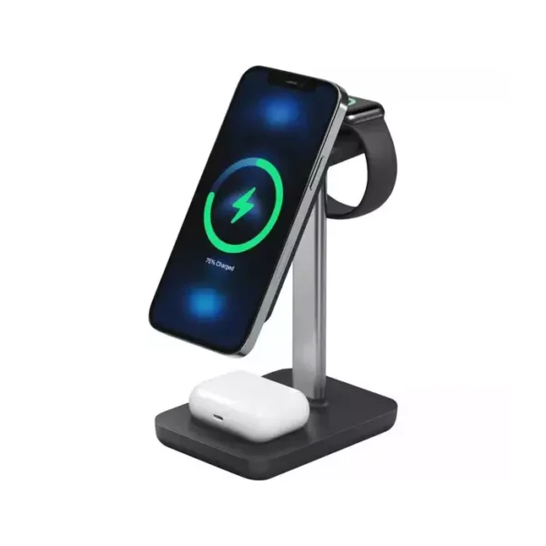 ALOGIC - Journey Magsafe Compatible 3-In-1 Wireless Charging Stand - Black