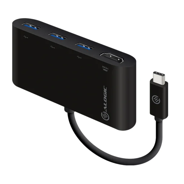 ALOGIC - USB-C Multiport Adapter With HDMI & 3 Port USB 3.0 Hub