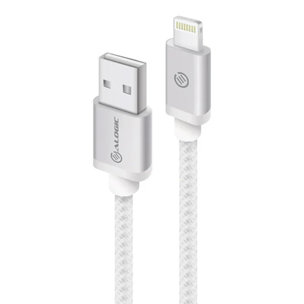 ALOGIC - Prime Lightning To USB Charge & Sync Cable - 0.3M Silver (Apple Certified Under Mfi)