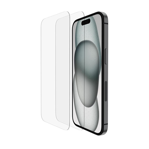 BELKIN - Iphone 15 Tempered Glass 2 Pack