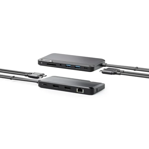 ALOGIC Portable Dock For Mac - 10-In-1 With Dual Display 4K 60Hz Support - Dark Grey