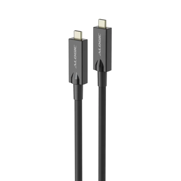 ALOGIC - 5M USB-C To USB-C (Male-Male) Hybrid AOC Cable - USB 3.2 10G, Dp1.4, Pd60W