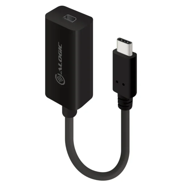 ALOGIC - 10Cm USB-C To Mini Displayport Adapter With 4K2K Support- Black