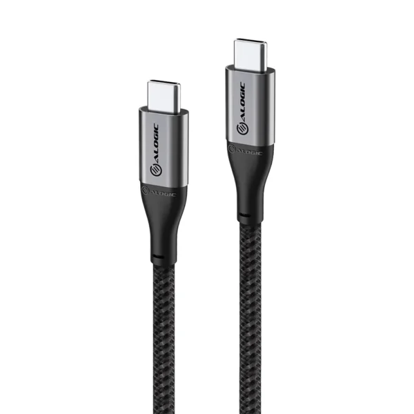 ALOGIC - Super Ultra USB 2.0 USB-C To USB-C Cable - 30Cm – 5A/480Mbps – Space Grey