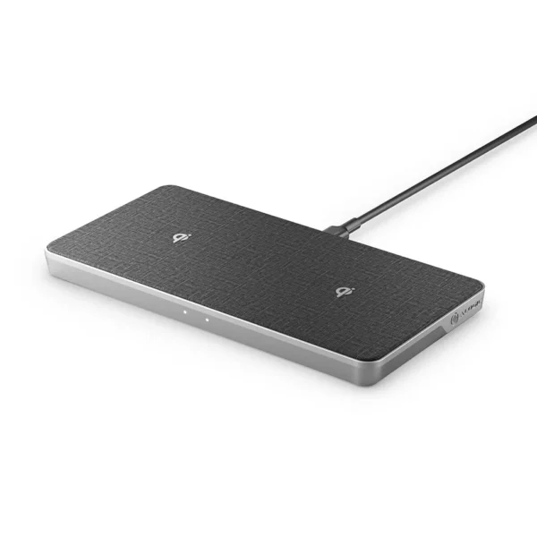 ALOGIC - Ultra Power -3-In-1Wireless Charging Dock For QI Enabled Devices And USB Charging - Space Grey