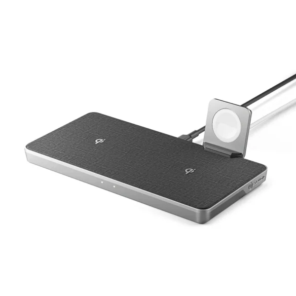 ALOGIC - Ultra Power 3-In-1 Wireless Charging Dock For Iphone And Airpods With Apple Watch Charger Mount