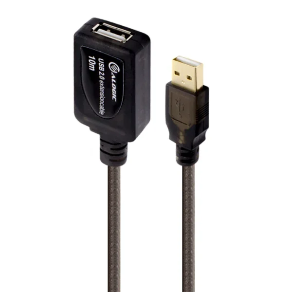 ALOGIC - 10m USB 2.0 Active Extension Type A to Type A Cable- Male T
