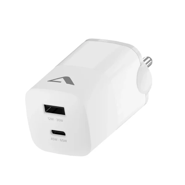 ALOGIC 65W Rapid Power USB-C & USB-A Gan Wall Charger