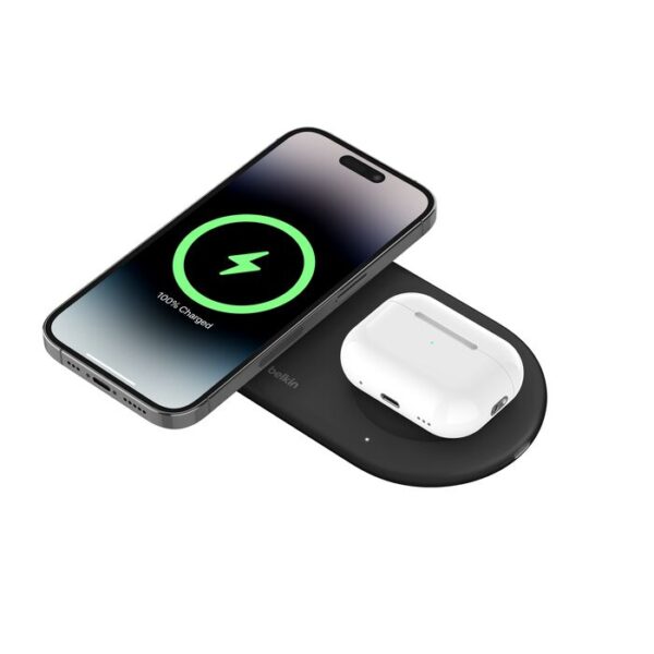 BELKIN - 2-In-1 Magnetic Wireless Charging Pad With Qi2 15W