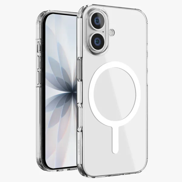 GRIPP - Clear Magsafe Case For Apple Iphone 17 (6.3") With White Ring - Clear