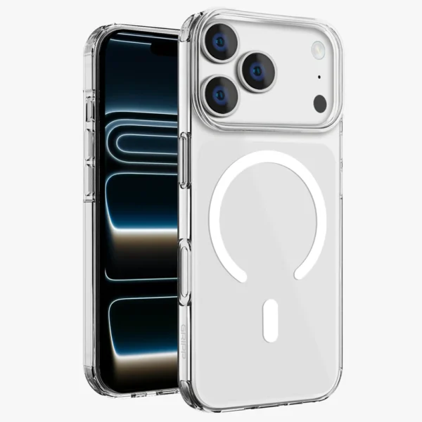 GRIPP - Clear Magsafe Case For Apple Iphone 17 Pro Max (6.9") With White Ring - Clear