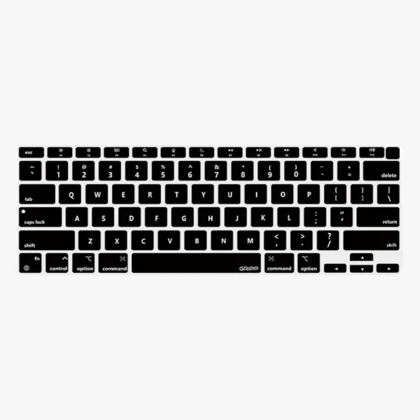 GRIPP - Keyboard Skin for Macbook Pro 13" (2022 - 2020) - Black