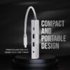 Nextech Usb-C 9 In 1 Dock (1*Type-C Pd Input, 3* Usb 3.0 + Hdmi + Sd/ Mf Card Reader + Rj45 + Pd + Aux In/ Out) - Thumbnail Image 3