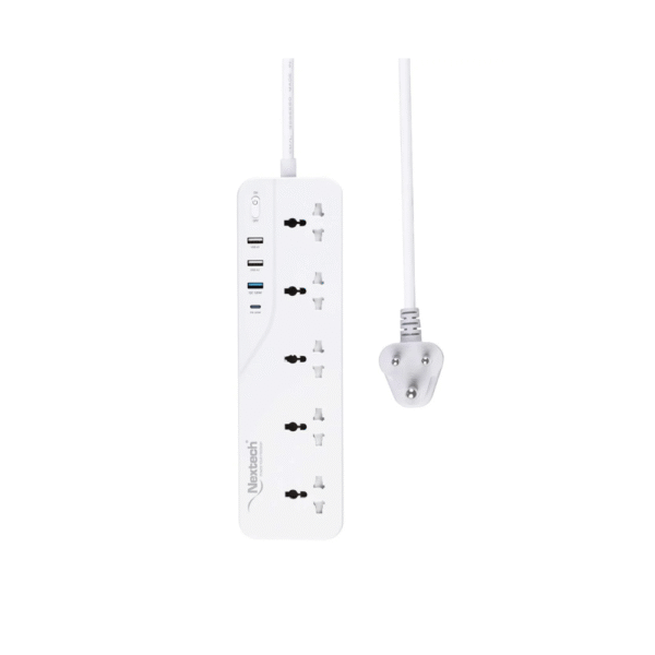 Nextech Pdqc 20W 5 Universal Ac Socket Spike Buster 2500W 2M